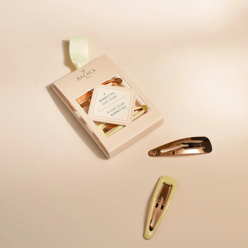 Bachca Hair Clips in Yellow and Gold Colorway