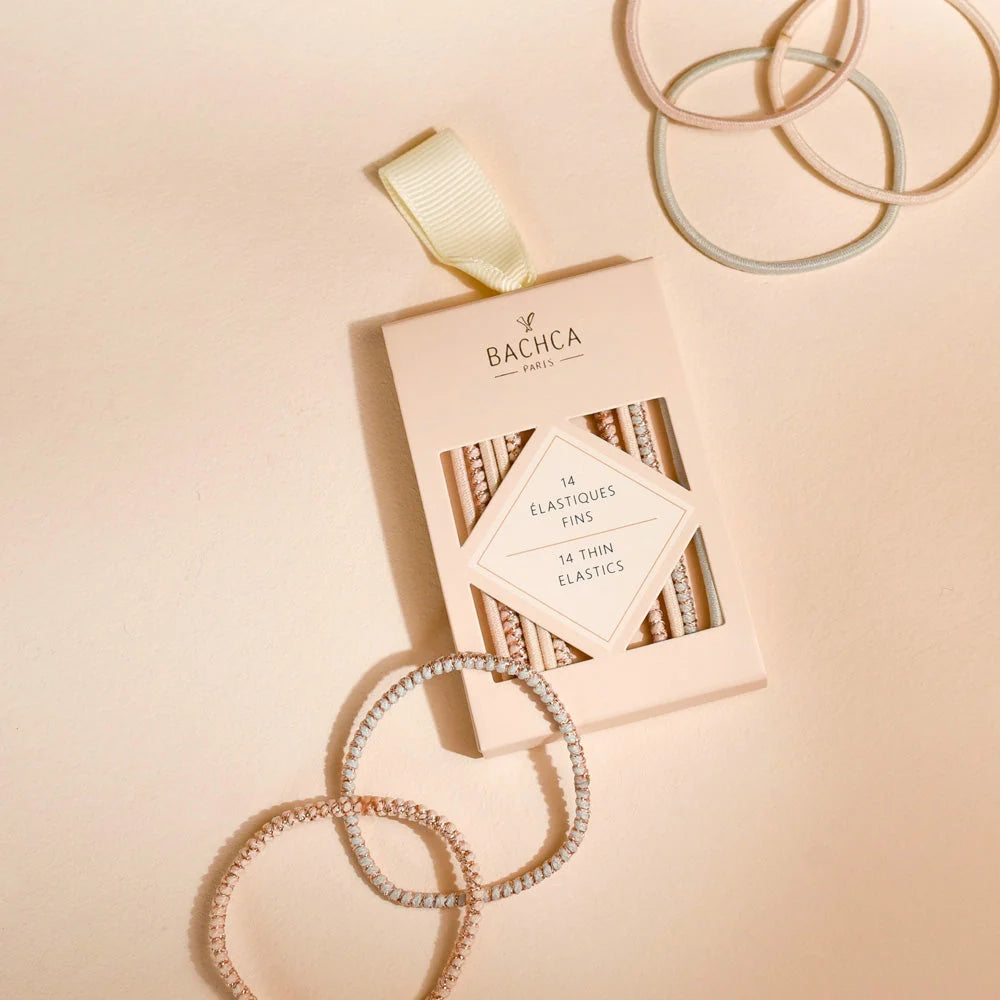 Bachca Thin Pastel Hair Ties