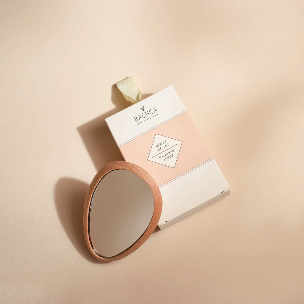 Compact Mirror with Cotton Pouch