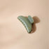 Seafoam Green Opaline Hair Claw Clip on a beige background size large 