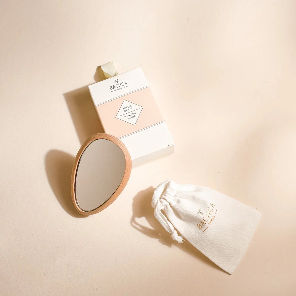 Compact Mirror with Cotton Pouch
